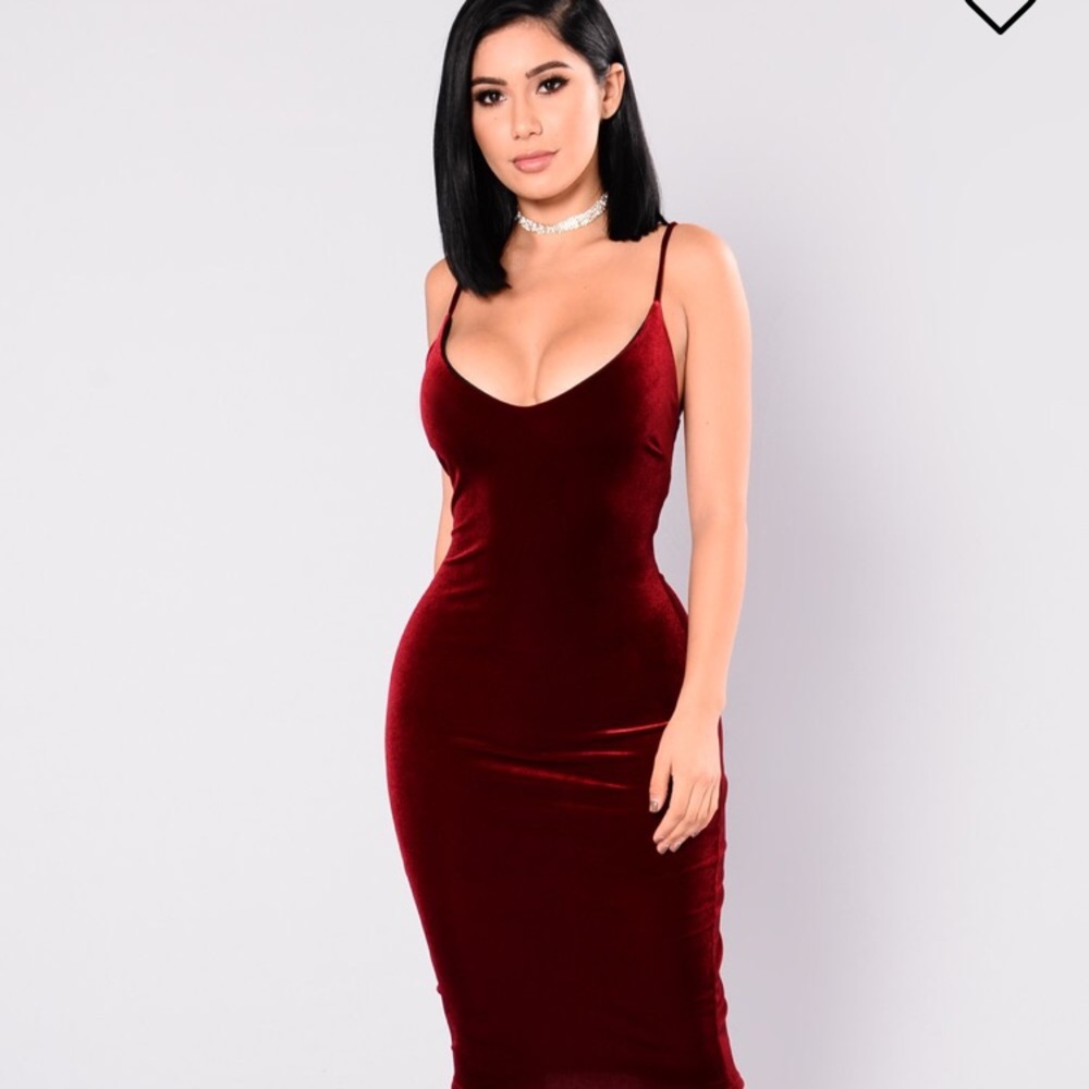 Burgundy Dress